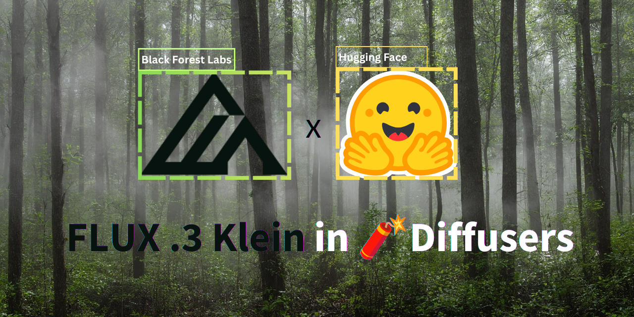 FLUX.3 Image Klein is now available through Hugging Face Diffusers for local image-to-image generation.