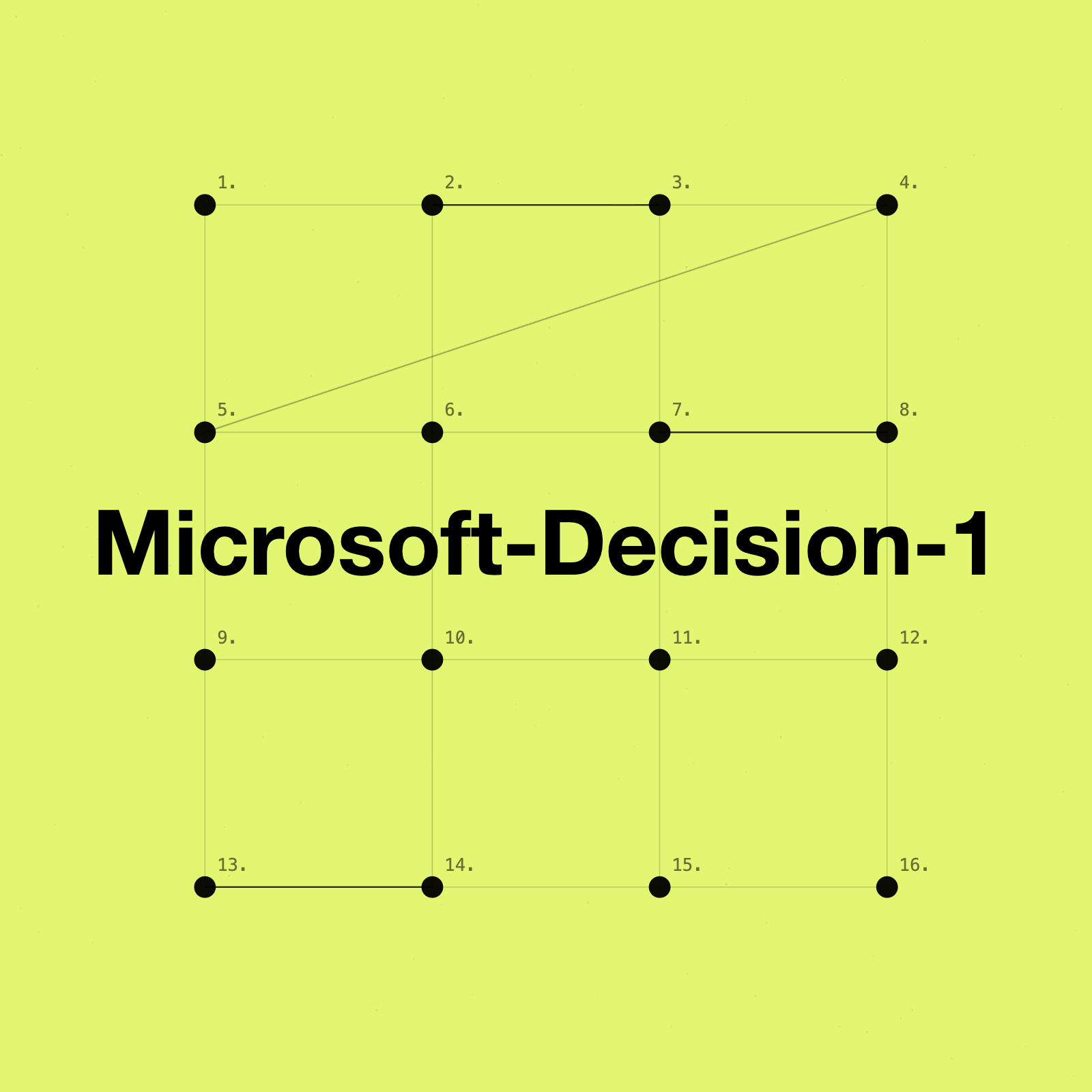 Microsoft's Decision-1 model benchmark comparison showing top accuracy and speed against competitors.